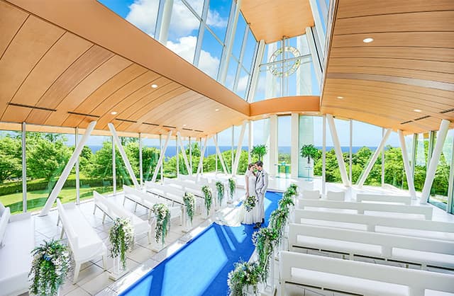 【人気No1】海空緑のチャペル＆会場見学×国産牛試食×16大特典