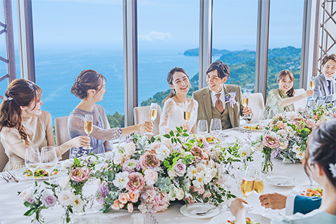 公式 スプリングプラン 23年3月 5月 新緑が芽吹く 季節 花の魅力が溢れるウエディング ヒルトン小田原リゾート スパの結婚式 挙式プラン